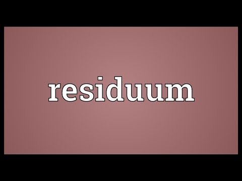 Header of residuum