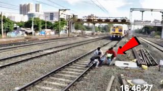 Friends Save Man From Train Accident | Foot Stuck on Railway Path || Rahasya Ekhon