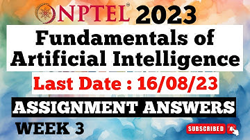 Fundamentals of Artificial Intelligence Week 3 Assignment Answers | NPTEL