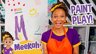 meekah paints and makes her own clothes at playday blippi toys