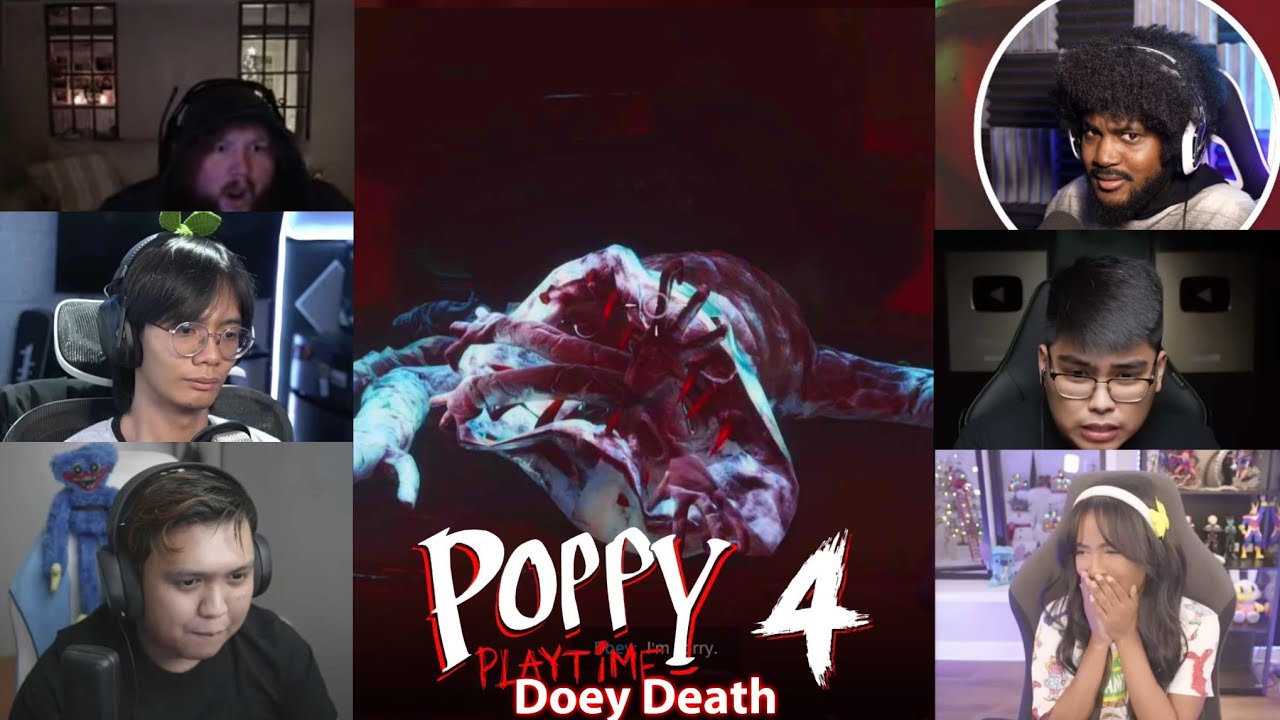 YouTubers Reaction On Poppy Playtime Doey's Ending #3