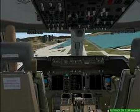 Kai Tak Landing PMDG 747-400