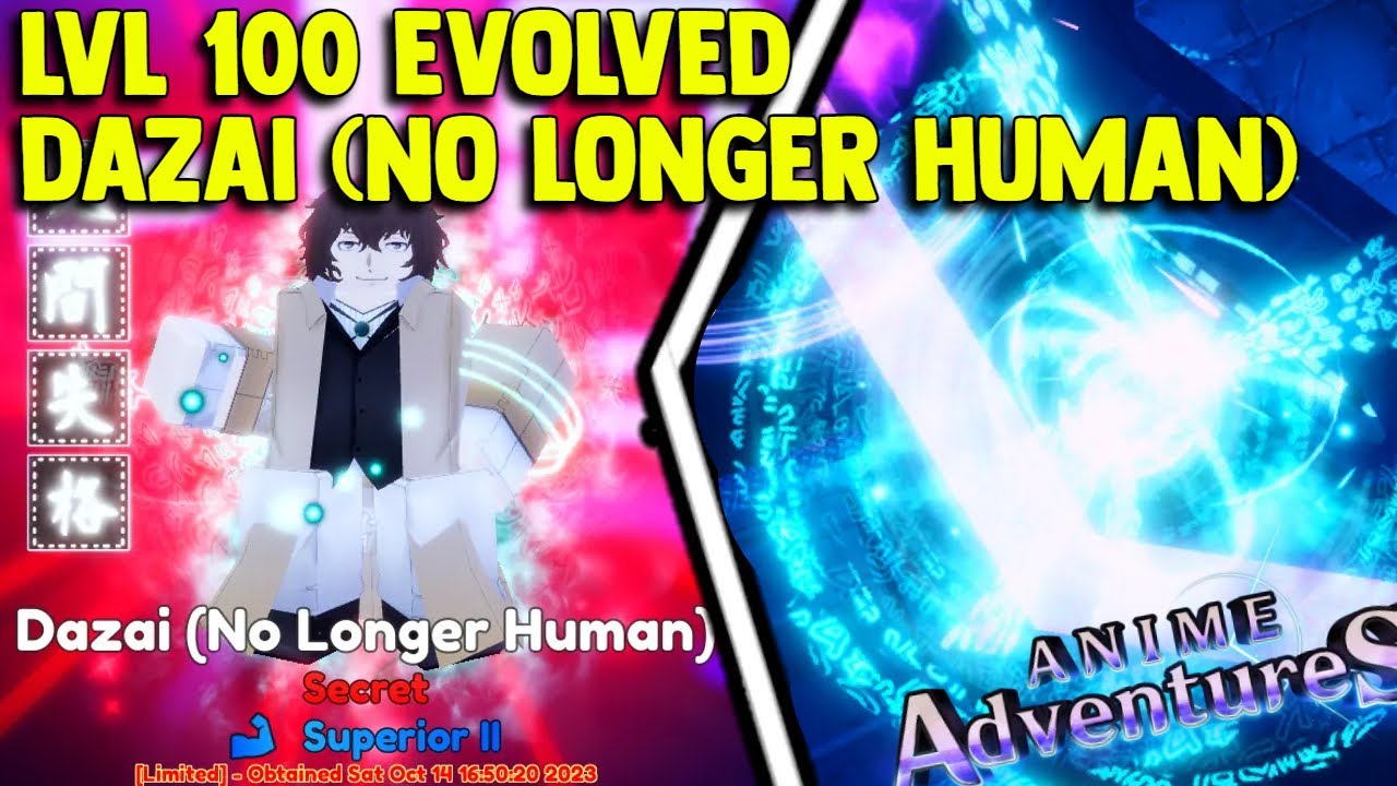 Anime Adventures - *SHINY* Dazai (No Longer Human) (All Attacks +