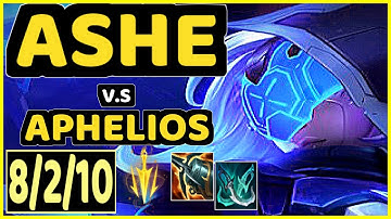 YUUKI60 (ASHE) vs APHELIOS - 8/2/10 KDA BOTTOM ADC GAMEPLAY - EUW Ranked DIAMOND