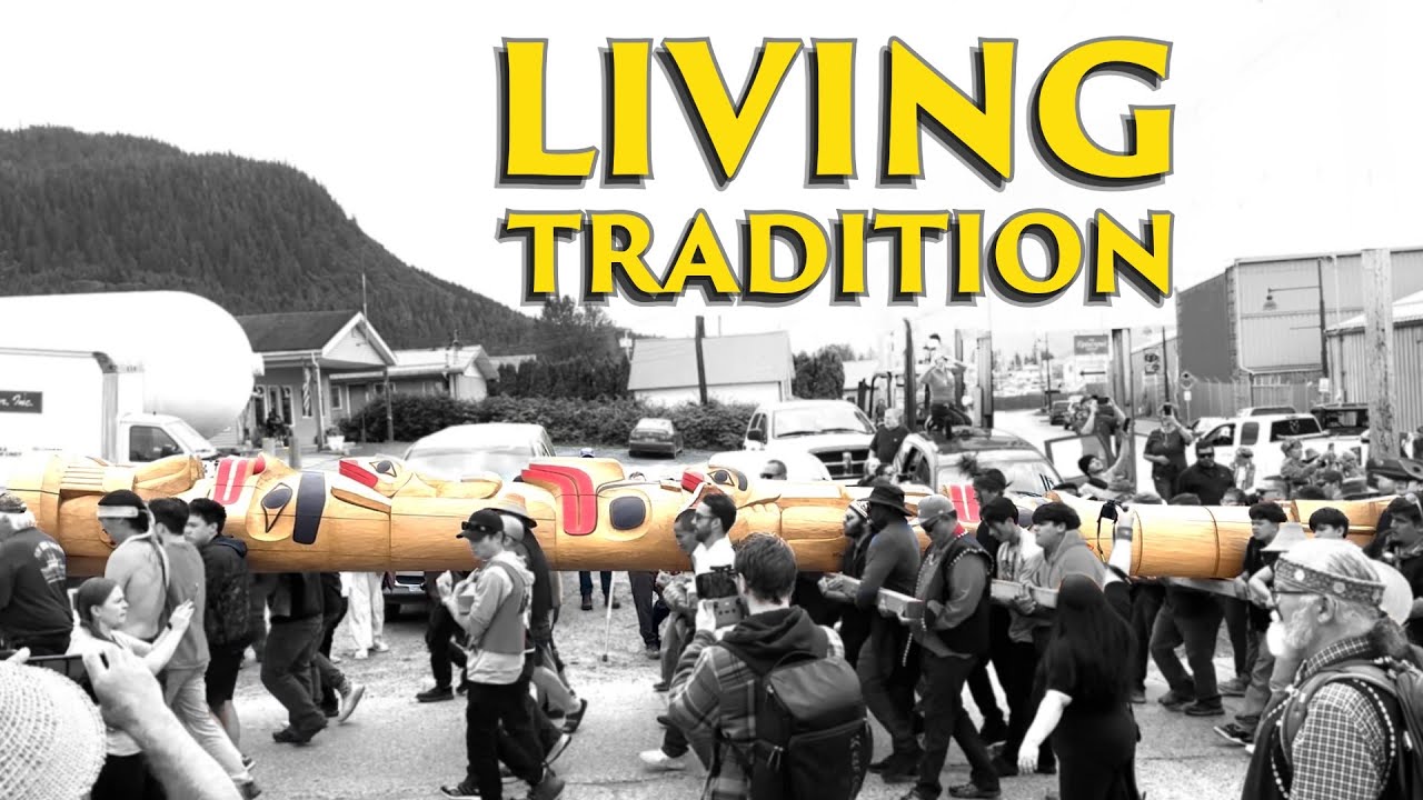 ⁣Witnessing History: Totem Pole Raising in Wrangell