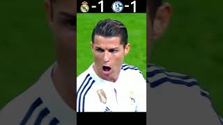 Real Madrid Vs Schalke 2014/15 Ucl Highlights (Ronaldo Head Showing Levels 🥵🔥)#Shorts
