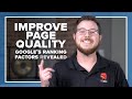 Improve Page Quality (Google Search Algorithm REVEALED)