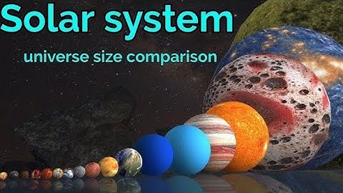 Solar system is the universe size comparison | Large planet sizes of the universe