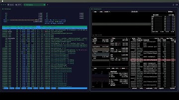 Live Linux: htop vs. btop
