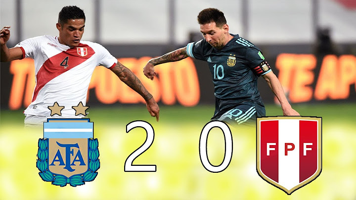 Argentina 2 vs Perú 0 - Eliminatorias Sudamericanas Qatar 2022 - Partido Completo
