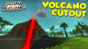 VOLCANO CUT IN HALF! - Scrap Mechanic Tile Tuesdays - Episode 3
