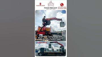 Manufacturing Texas Precast Solid Blocks and Loading of solid block Products #texasprecast#bricks