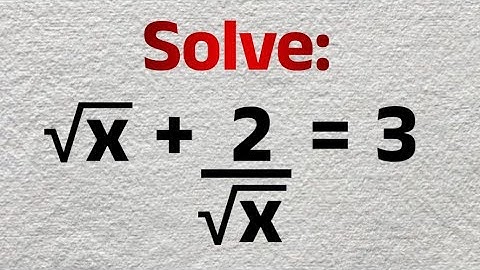 Algebra Tips: Solving A Tricky Radical Equation Easily - SAT, ACT, GCSE Maths 