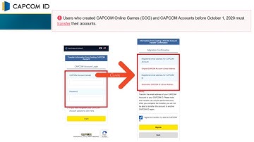 How to Transfer existing CAPCOM Online Games (COG) and CAPCOM Account to CAPCOM ID?