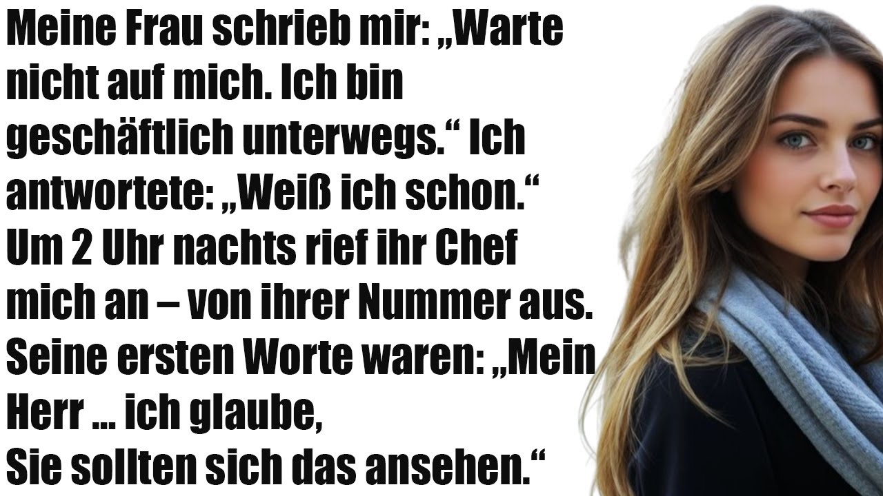„Meine Frau auf Geschäftsreise – Mitternachts-Alarm vom Chef!“