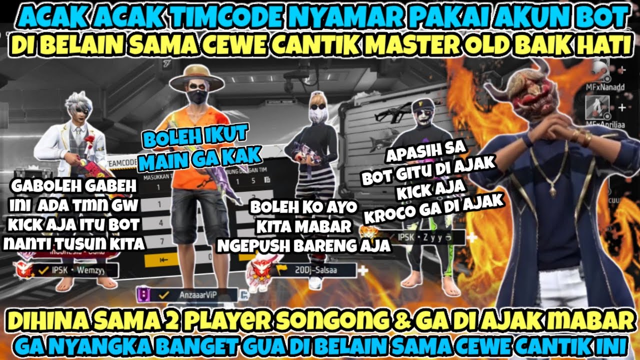 ACAK ACAK TIMCODE DIHINA SAMA 2 PLAYER OLD SONGONG & DI BELAIN SAMA CEWE MASTER CANTIK BAIK HATI😍