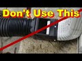 Downspout Drain - Underground and Away from the House