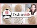 Twine Balls 6 WAYS | Craft With Me | Dollar Tree DIY