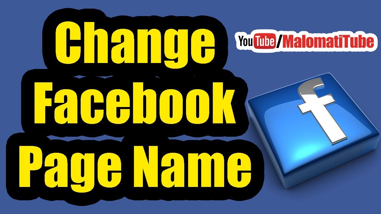 How to Change Facebook Page Name 2017 - Facebook Tutorial Urdu | Hindi by MalomatiTube