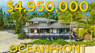 Oceanfront Luxury in Kona Bay Estates | Rare Hawaiian Plantation-Style Home Tour