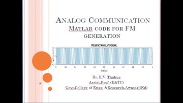 Matlab code for Frequency Modulation by  Analog Communication