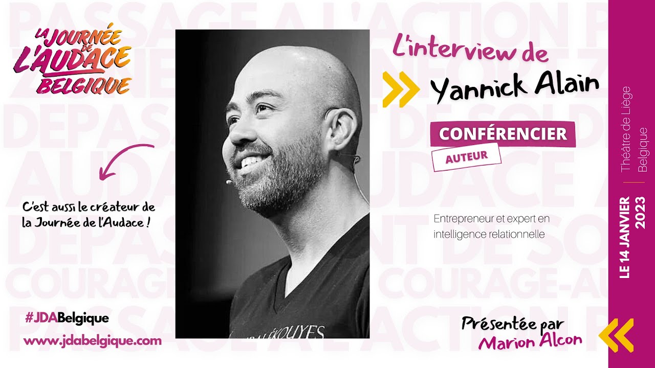 Pourquoi la JDA a été créé ? - Yannick Alain Interview Journée de l'Audace Belgique 2023