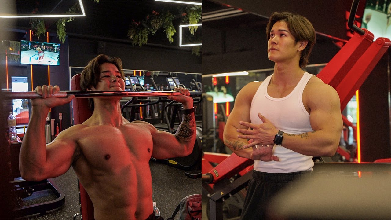 [ 背&肩の日 ] 食事 | トレーニング | VLOG