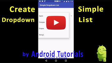 How to Create a Simple Spinner Android 2017