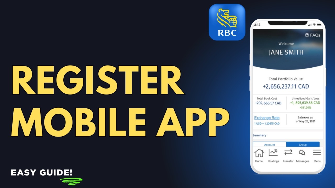 Drive App Rbc How to Register the RBC Mobile App - YouTube