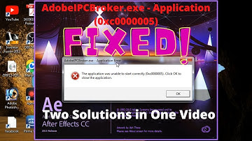 How to fix AdobeIPCBroker - exe   Application Error (0xc0000005) Two Solutions in One Video #TT592