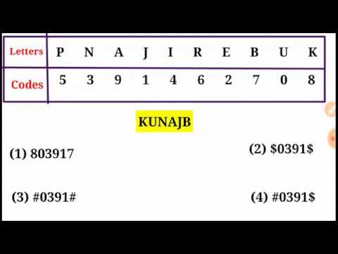 CODING DECODING VERBAL REASONING QUESTIONS - YouTube