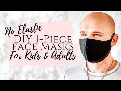 3 Minute DIY Neoprene FaceMask / How To Make A Face Mask / Printable Mask Pattern for Kids & Adults