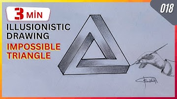 How to Draw an Impossible Triangle in 3 Minutes? Mind Games with Drawing: The Art of Illusion #art