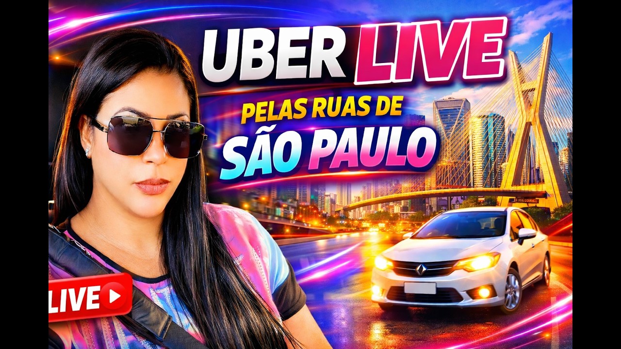 😱 AO VIVO: O dia  de uma motorista de Uber em São Paulo!