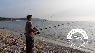 trying for a bass at a local venue in the Solent Fishing uk Isle of Wight