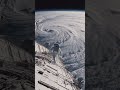 Astronaut spacewalk on ISS above massive swirling hurricane!  #fbreels