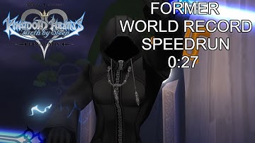 KH BBS FM [Critical Mode Aqua] Mysterious Figure Speedrun 0:27 [FORMER WORLD RECORD]