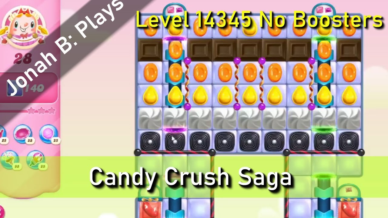 Candy Crush Saga Level 14345 No Boosters - YouTube