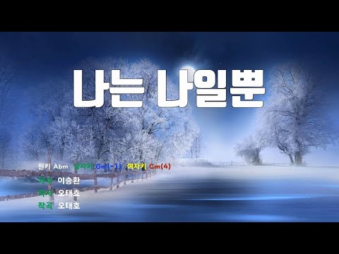 [은성 반주기] 나는나일뿐 - 이승환