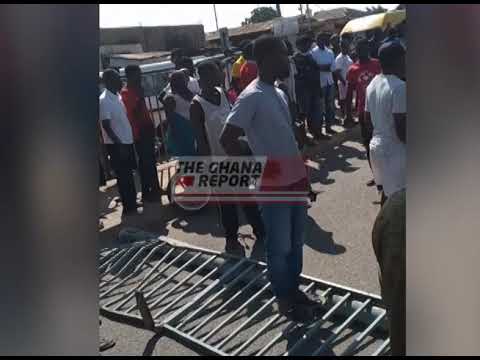 Demonstration at Awoshie at Ablekuma Central Municipality, Accra