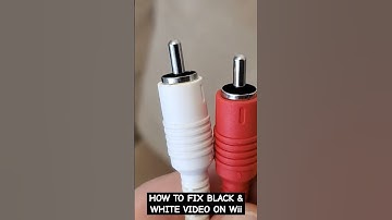 HOW TO FIX Wii BLACK AND WHITE VIDEO! #wii #blackandwhitevideofix #nintendo
