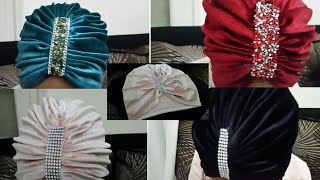 مشروع مصغر  شتوي:اسرع طريقة خياطة توربون القطيفةلعامل ضجة  في القنوات مع سعر البيعdiy: easy turban