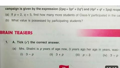 Dav Class 6 Math Chapter 6 Brain Teasers {Q.No.1 To 7} || Introduction To Algebra ||