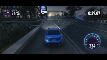 NFS - Car Racing Campaign Time Trial with Subaru Blue Car