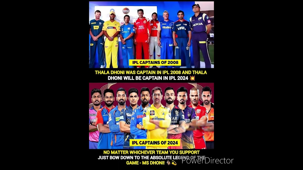 2008 vs 2024 captions in IPL 2024💪
