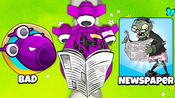 The STRONGEST Moabs in BTD 6! (Newspaper PVZ MOABs Mod)