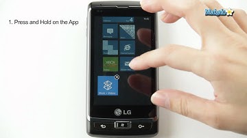 How to Remove Apps From the Home Screen on Windows Phone 7
