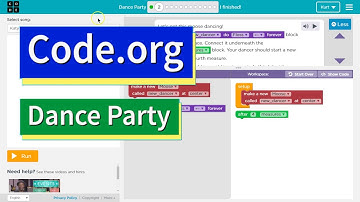 Dance Party Puzzle 2 - Code.org Tutorial with Answers