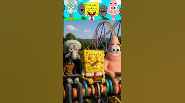 Sprunki Incredibox Squidward Vs SpongeBob Vs Patrick Are Riding Roller Coaster #sprunki