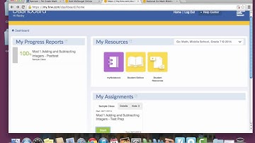 Go Math Website(Part 1) Login and Assignments